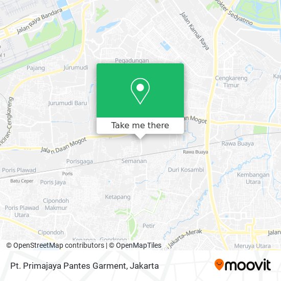 Pt. Primajaya Pantes Garment map