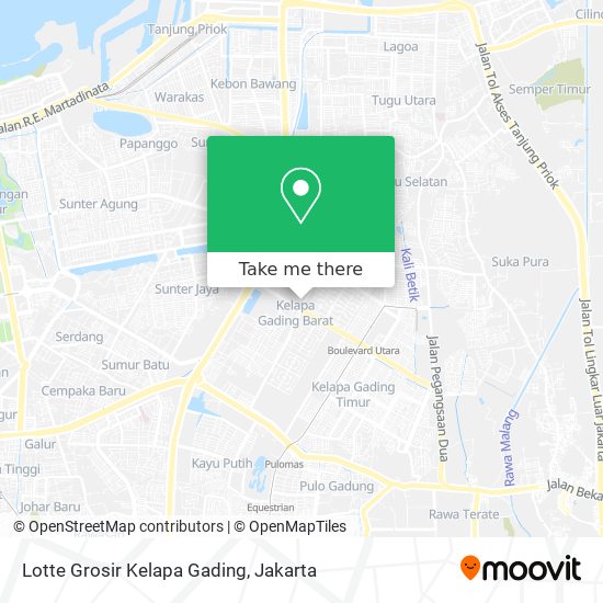 Lotte Grosir Kelapa Gading map