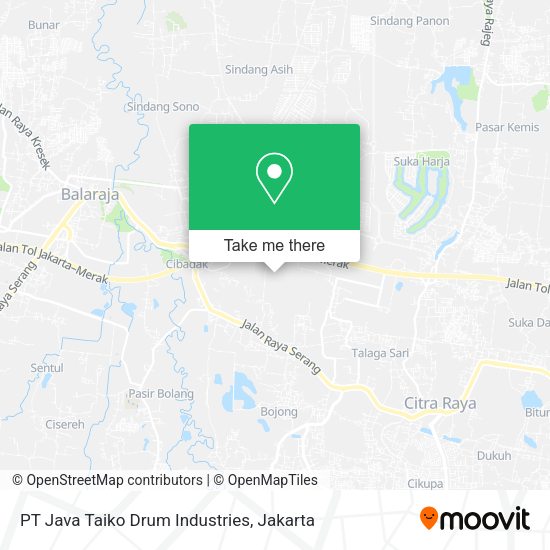 PT Java Taiko Drum Industries, Cikupa 15710 map
