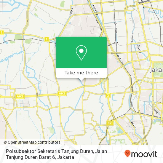 Polsubsektor Sekretaris Tanjung Duren, Jalan Tanjung Duren Barat 6 map