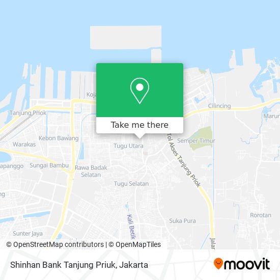 Shinhan Bank Tanjung Priuk map