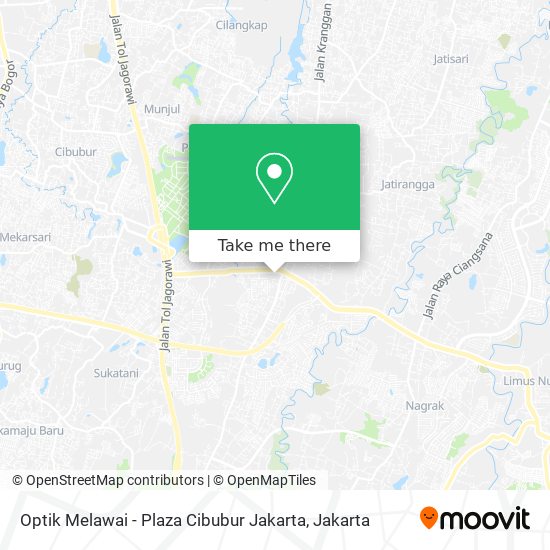 Optik Melawai - Plaza Cibubur Jakarta map
