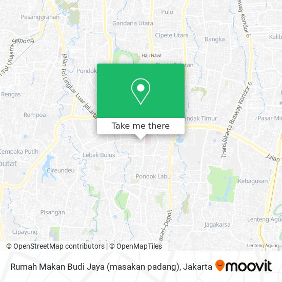 Rumah Makan Budi Jaya (masakan padang) map