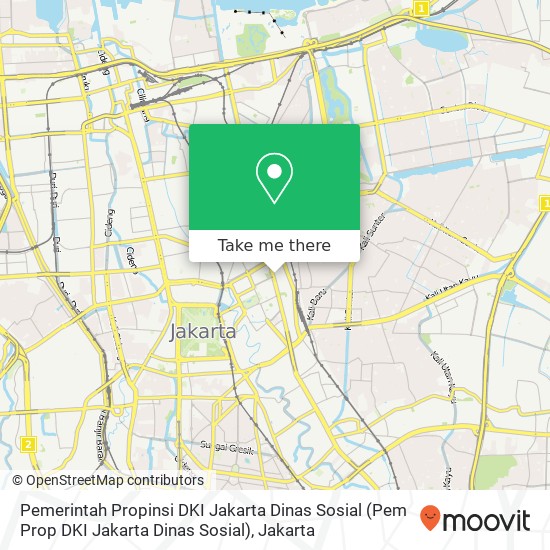 Pemerintah Propinsi DKI Jakarta Dinas Sosial (Pem Prop DKI Jakarta Dinas Sosial) map