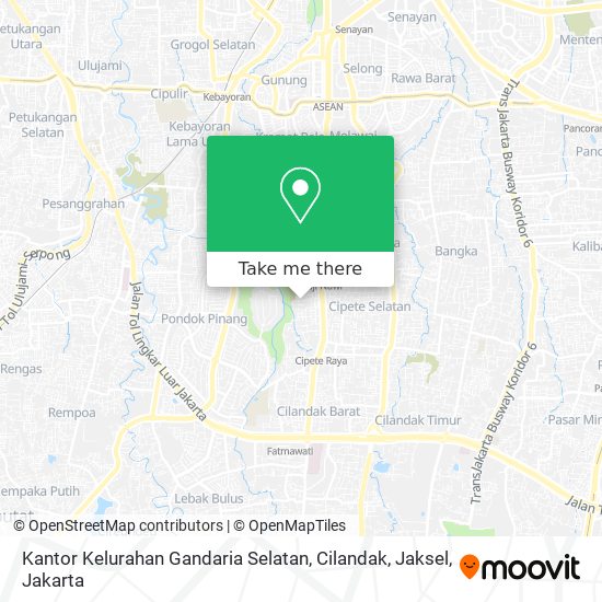 Kantor Kelurahan Gandaria Selatan, Cilandak, Jaksel map