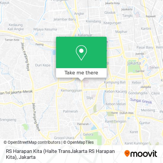 RS Harapan Kita (Halte TransJakarta RS Harapan Kita) map