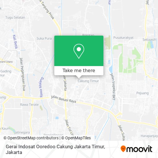 Gerai Indosat Ooredoo Cakung Jakarta Timur map