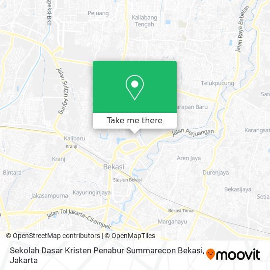 Sekolah Dasar Kristen Penabur Summarecon Bekasi map