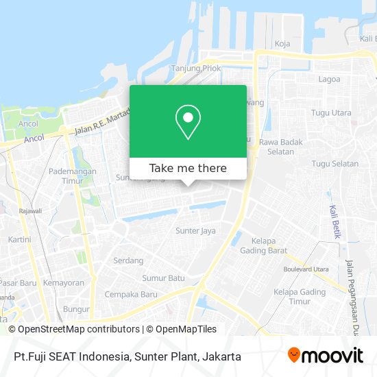 Pt.Fuji SEAT Indonesia, Sunter Plant map