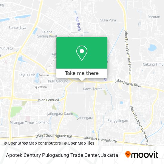 Apotek Century Pulogadung Trade Center map