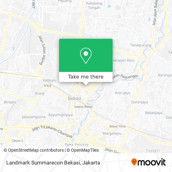 Landmark Summarecon Bekasi map