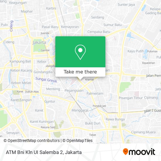 ATM Bni Kln UI Salemba 2 map