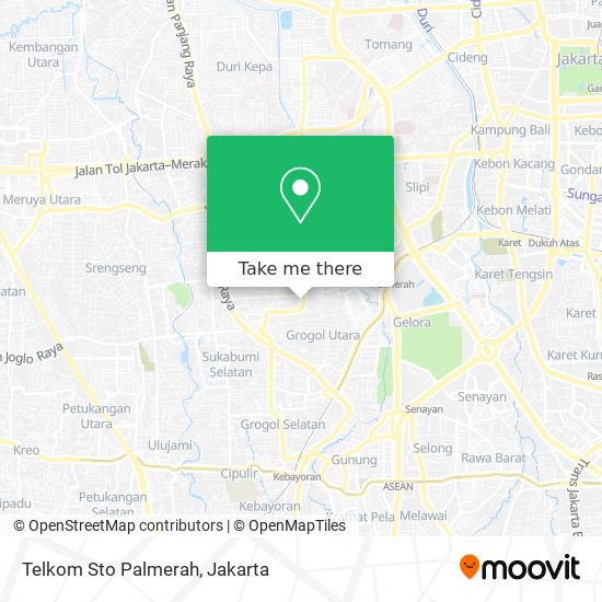 Telkom Sto Palmerah map