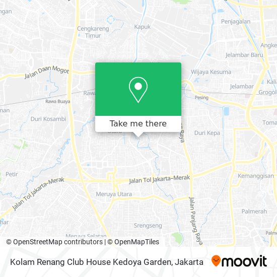 Kolam Renang Club House Kedoya Garden map