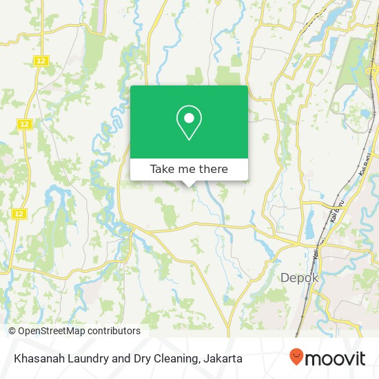Khasanah Laundry and Dry Cleaning, Villa Santika Pancoran Mas map