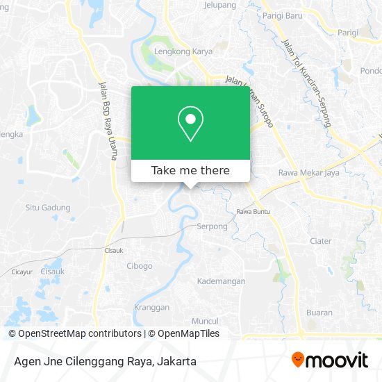 Agen Jne Cilenggang Raya map