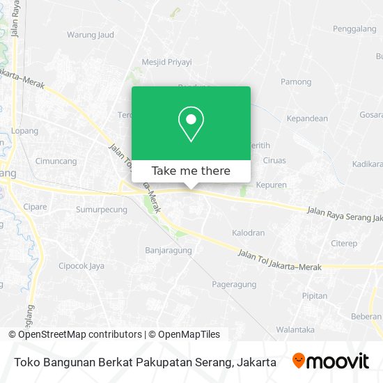 Toko Bangunan Berkat Pakupatan Serang map