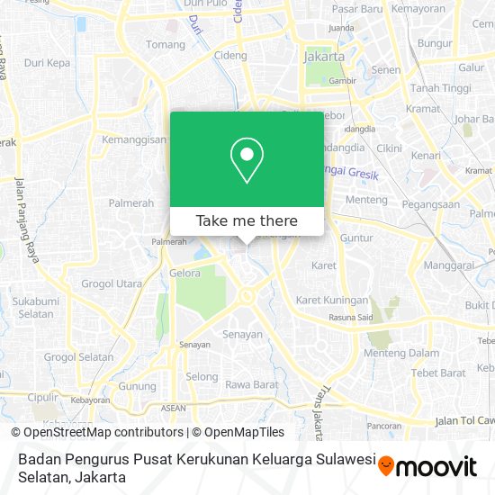 Badan Pengurus Pusat Kerukunan Keluarga Sulawesi Selatan map