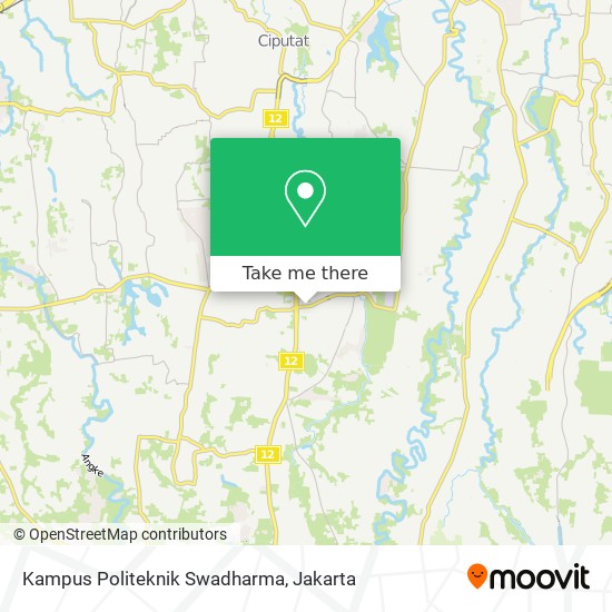 Kampus Politeknik Swadharma map