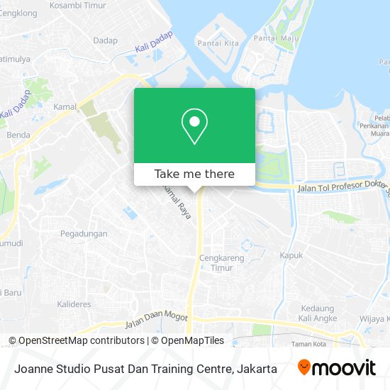 Joanne Studio Pusat Dan Training Centre map