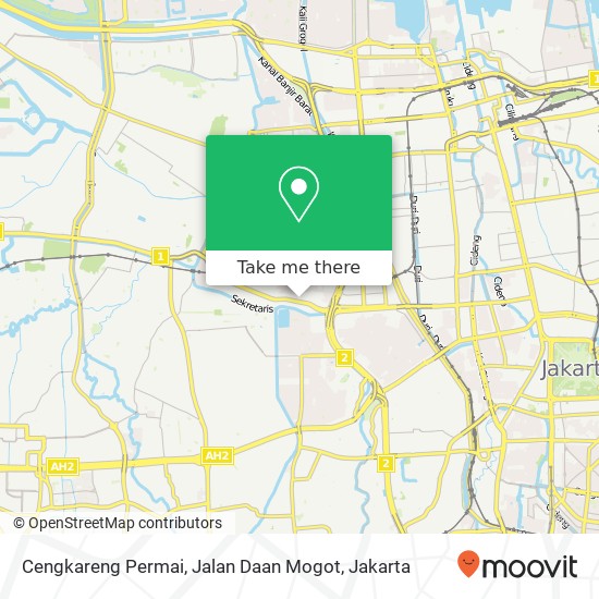 Cengkareng Permai, Jalan Daan Mogot map