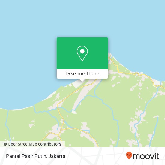 Pantai Pasir Putih, Jalan Raya Tanjung Kait Mauk map