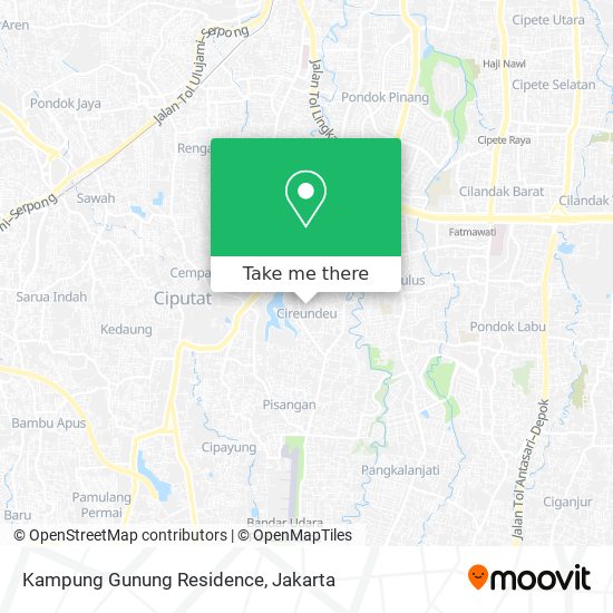 Kampung Gunung Residence map