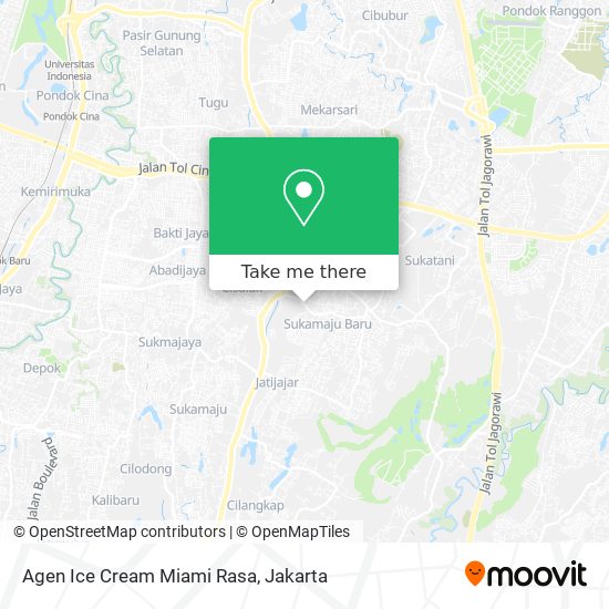 Agen Ice Cream Miami Rasa map