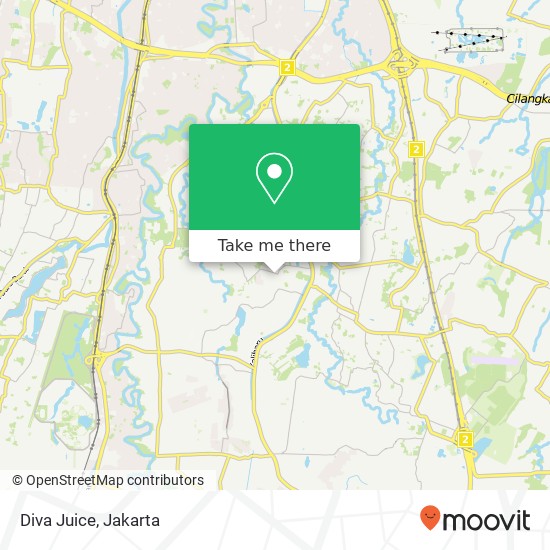 Diva Juice, Jalan Lapan map