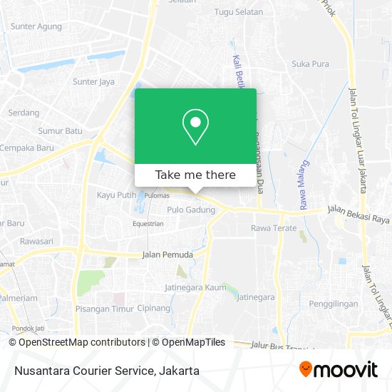 Nusantara Courier Service map