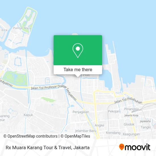 Rx Muara Karang Tour & Travel map