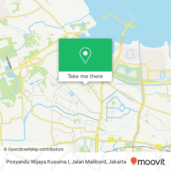 Posyandu Wijaya Kusuma I, Jalan Malibord map