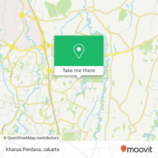 Khanza Perdana, Jalan Raya Setu Cipayung map