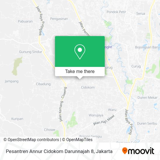 Pesantren Annur Cidokom Darunnajah 8 map