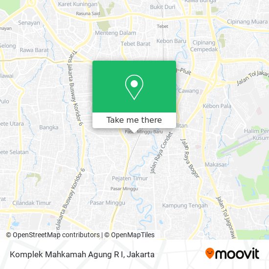 Komplek Mahkamah Agung R I map