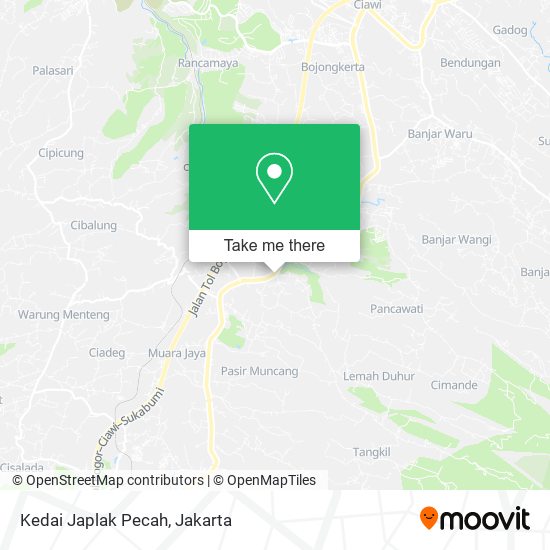 Kedai Japlak Pecah map