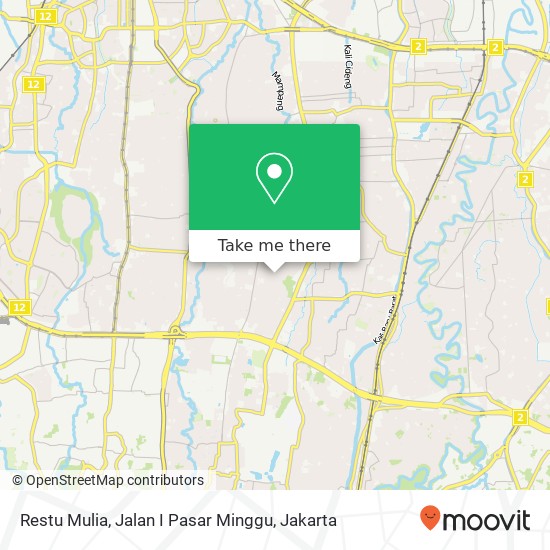 Restu Mulia, Jalan I Pasar Minggu map