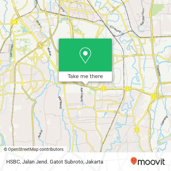 HSBC, Jalan Jend. Gatot Subroto map