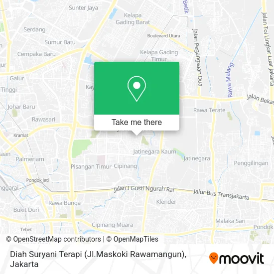 Diah Suryani Terapi (Jl.Maskoki Rawamangun) map