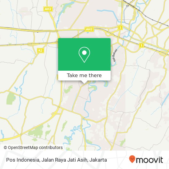 Pos Indonesia, Jalan Raya Jati Asih map