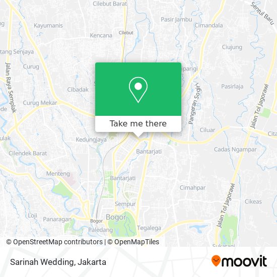 Sarinah Wedding map