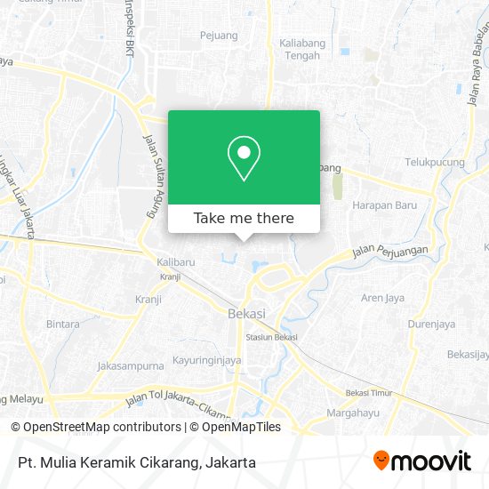 Pt. Mulia Keramik Cikarang map