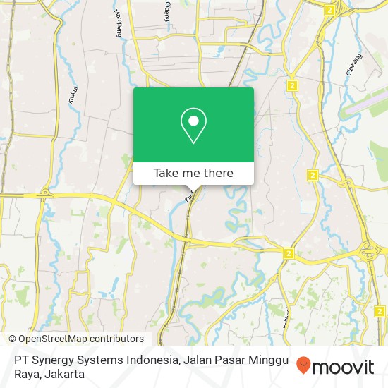 PT Synergy Systems Indonesia, Jalan Pasar Minggu Raya map