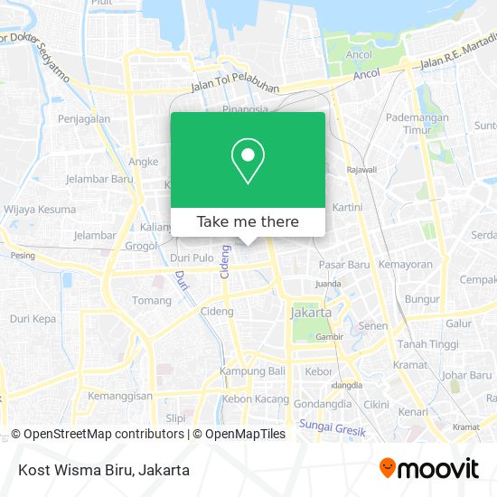 Kost Wisma Biru map