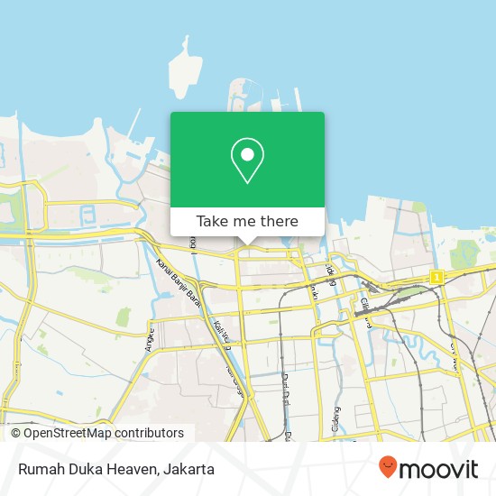 Rumah Duka Heaven, Jalan Pluit Selatan map