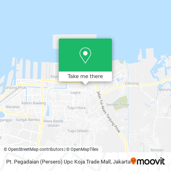 Pt. Pegadaian (Persero) Upc Koja Trade Mall map