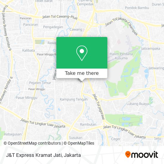 J&T Express Kramat Jati map