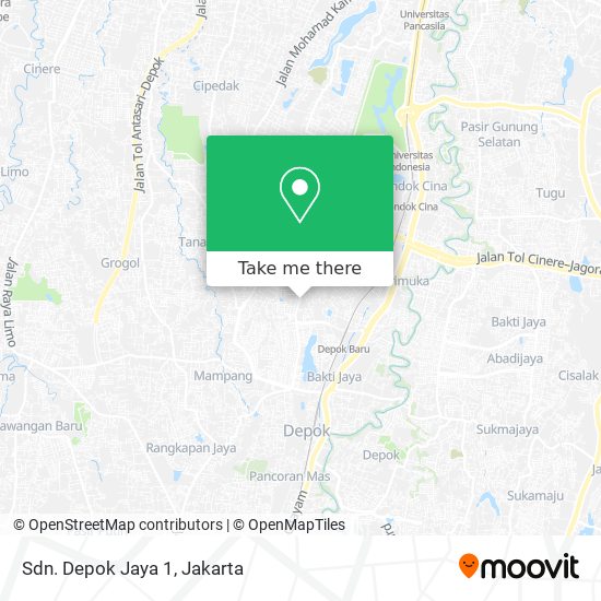 Sdn. Depok Jaya 1 map