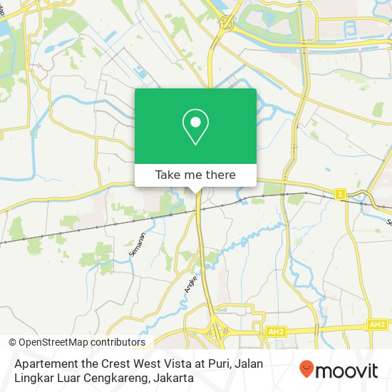 Apartement the Crest West Vista at Puri, Jalan Lingkar Luar Cengkareng map