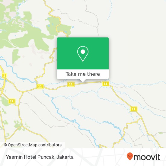 Yasmin Hotel Puncak map